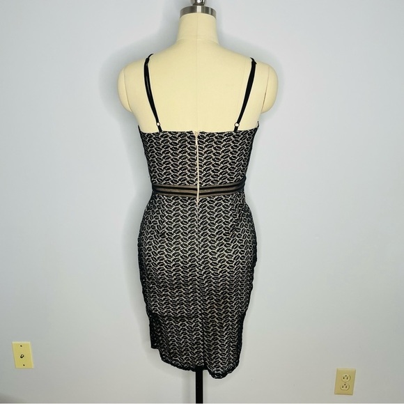 Missguided x Nordstrom Strappy Midi Bodycon Lace Dress- Size US 8 UK 12 - Picture 7 of 13